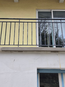 Photo de galerie - Applications d'un mortier fibré de réparation structurelle ( chantier visible merville Lorient)