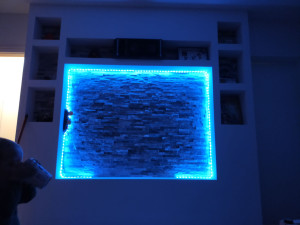 Photo de galerie - Meuble tv en placoplâtre 