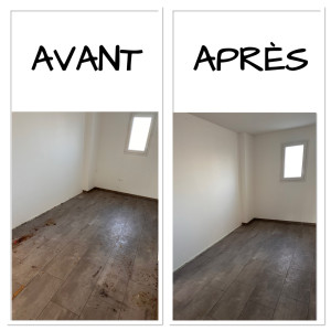 Photo de galerie - Intervention chez un particulier pour une fin de location, remise en état pour état des lieux.