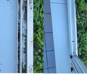 Photo de galerie - Nettoyage rail de baie vitrée