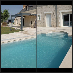 Photo de galerie - Carrelage terrasse et piscine