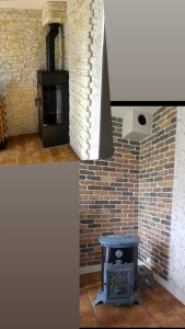 Photo de galerie - Remplacement poêle avec tubage et deco 
