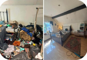 Photo de galerie - Entretien d'une maison avant et après. 