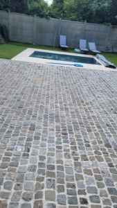 Photo de galerie - Traitement nettoyage de sol avec produit professionnel