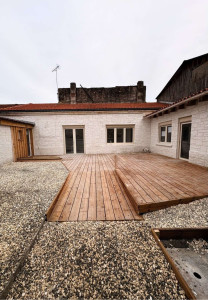 Photo de galerie - Terrasse bois sur plot 