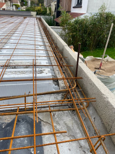 Photo de galerie - Création dalle palier d’étage 