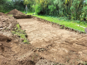 Photo de galerie - Décaissement pour terrain de pétanque