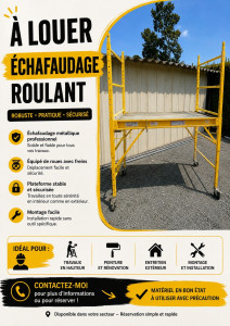 Photo de galerie - Location échafaudage 