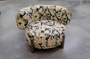 Photo de galerie - Travail exécuté sur ce fauteuil uniquement en couture