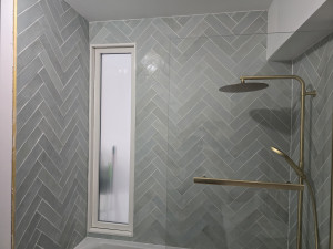 Photo de galerie - Carrelage petits carreaux en epis