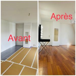 Photo de galerie - Travaux peinture enduit parquet à Saint Gratien 
