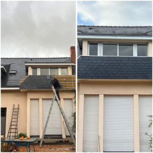 Photo de galerie - Habillage balcons ardoise 