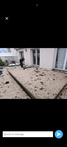 Photo de galerie - Pose dalles sur plo
