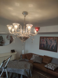 Photo de galerie - Luminaire en cristal de 25 kg 