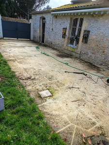 Photo de galerie - Terrasse en pierre - Avant 