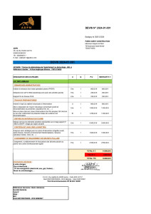 Photo de galerie - MODELE DEVIS