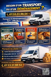 Photo de galerie - Multi-service Déménagement Transport Livraison débarrassage 