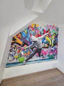 Photo de galerie - Mise en peinture et tapisserie 