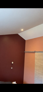 Photo de galerie - Chambre repeinte en plusieurs couleurs 
