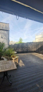 Photo de galerie - Réalisation de pose de bardage extérieur avec assises