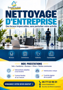 Photo de galerie - Préparation - nettoyage de salle