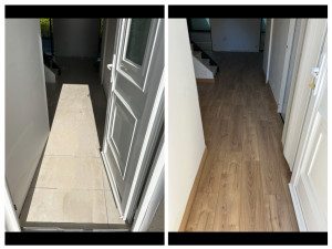 Photo de galerie - Pose parquet stratifié 