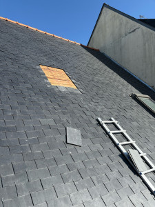 Photo de galerie - Pose d’ardoise 