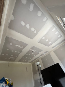 Photo de galerie - Plâtrerie - Murs- plafonds  Montage plaques de plâtre