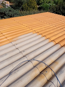 Photo de galerie - Hydrofugation coloré sur plaque 