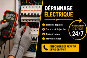 Photo de galerie -     Dépannage électrique et recherche de panne. Diagnostic et intervention soignée.