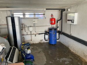 Photo de galerie - Installation Pompe à chaleur Panasonic 12 kw 