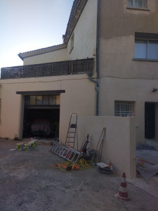 Photo de galerie - Revêtement façade peinture sable d'Athènes 
