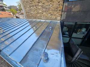 Photo de galerie - Couverture en zinc naturel 