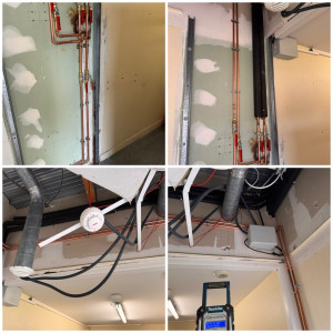 Photo de galerie - Rénovation circuit eau chaude et froide d’une buanderie