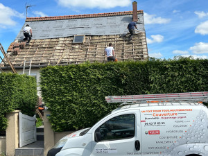 Photo de galerie - Pose d’un écran sous toiture 
