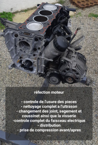 Photo de galerie - Réfection moteur complete sur moteur BMW M44B19 