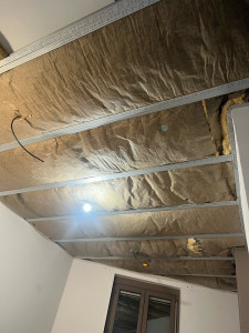 Photo de galerie - Pose laine de verre