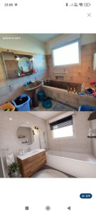 Photo de galerie - Rénovations complètes avant , après 
je touche tous les corps de métiers,sauf électricité,