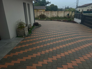 Photo de galerie - Posé de pavés auto-bloquant carrossable 