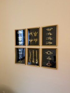 Photo de galerie - Pose de 6 tableaux 