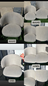 Photo de galerie - Nettoyage chaise restaurant