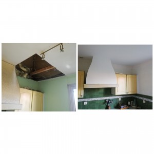 Photo de galerie - Réparation dégâts des eaux plafond + rafraîchissement des murs. 