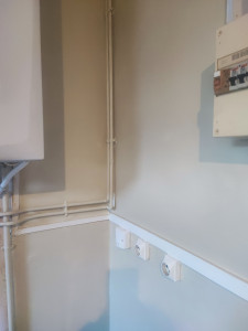 Photo de galerie - Peinture cuisine . couleur beige.