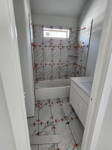 Photo de galerie - Pose de Carrelage de bain