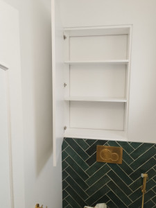 Photo de galerie - Création de meuble sûr mesure plus finition peinture.