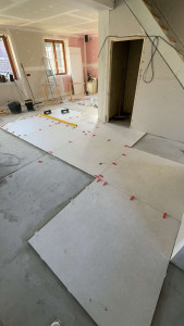 Photo de galerie - Pose de carreaux 120x120