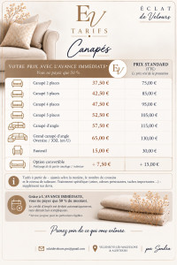 Photo de galerie - Tarifs nettoyage canapé 