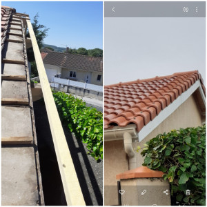 Photo de galerie - Réalisation de tuiles de rive plus habillage pvc