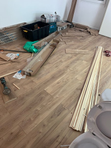 Photo de galerie - Pose de parquet - Revêtement de sol