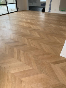 Photo de galerie - Pose de parquet en point de Hongrie